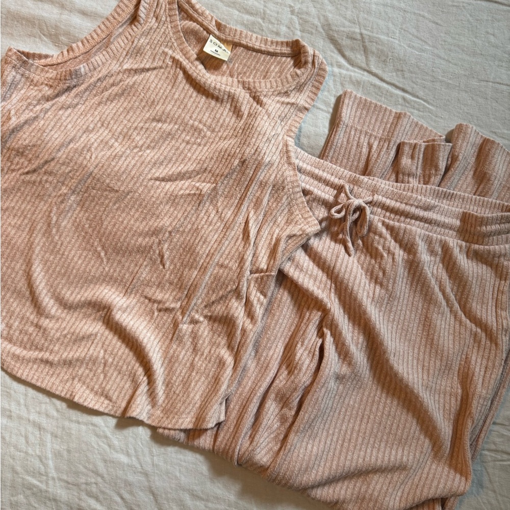 SOMA Striped Pale Pink Pajamas